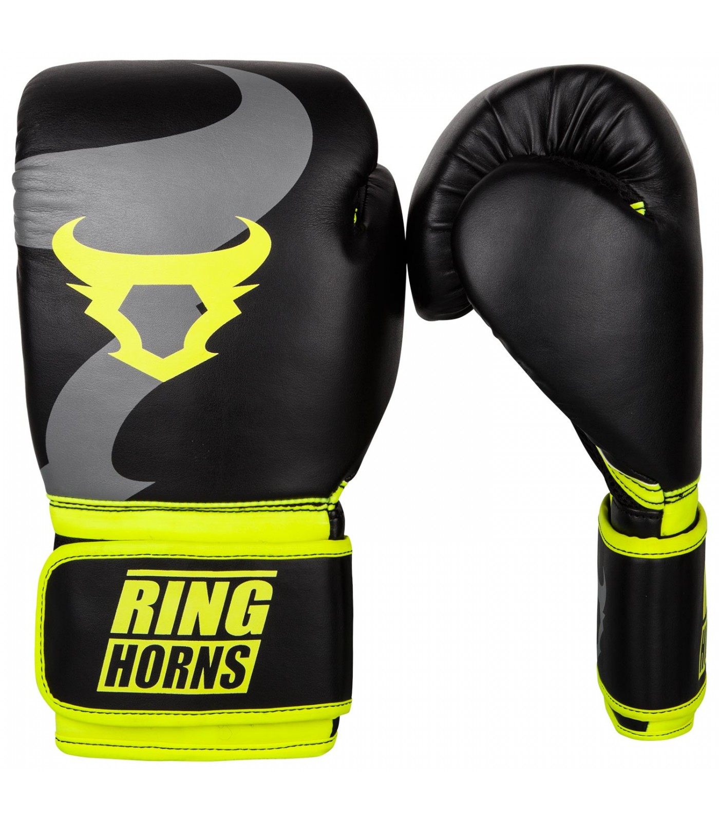 Боксови Ръкавици - Ringhorns Charger Boxing Gloves - Black/Neo Yellow​